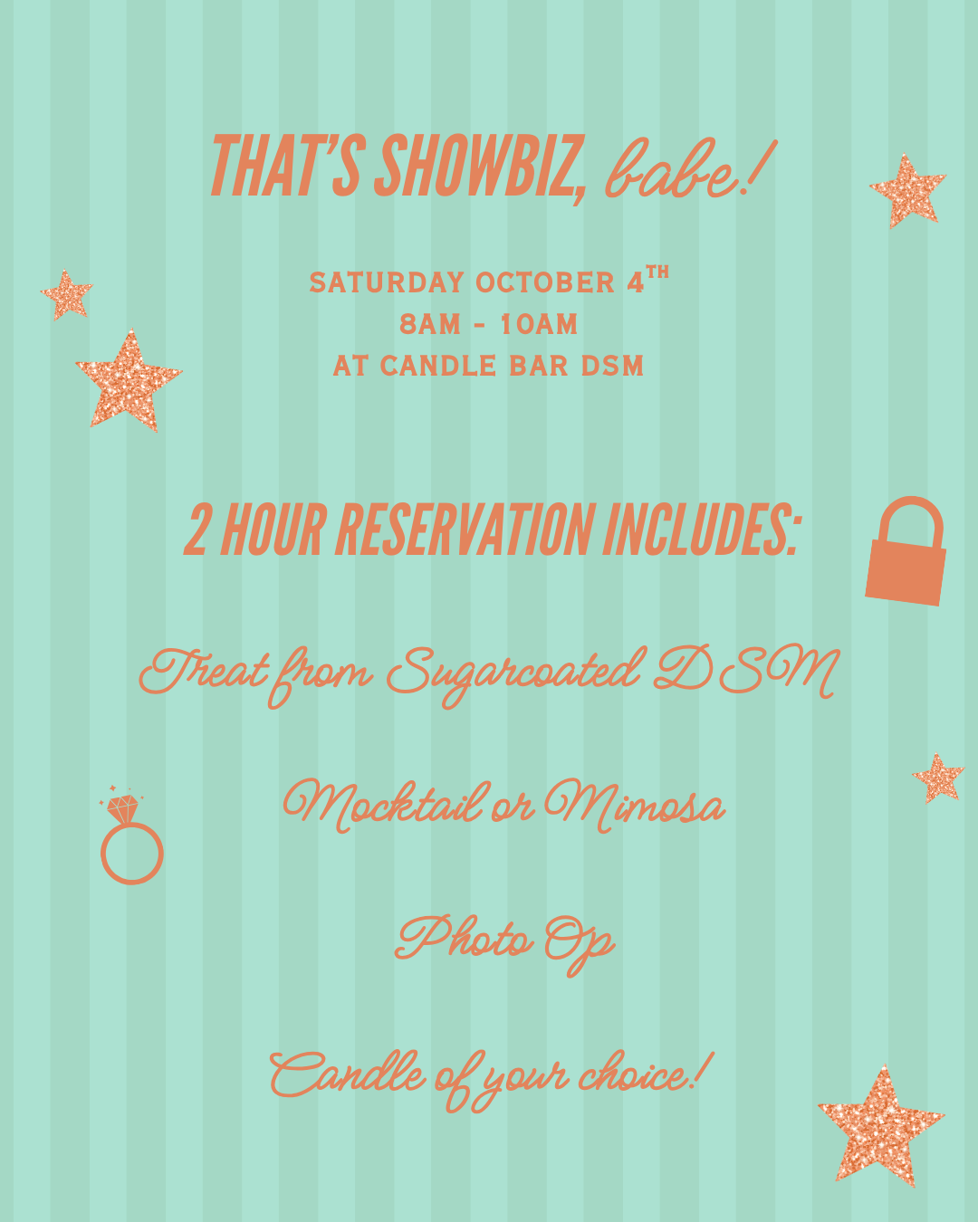 Life of a Showgirl Candle Making + Listening Party