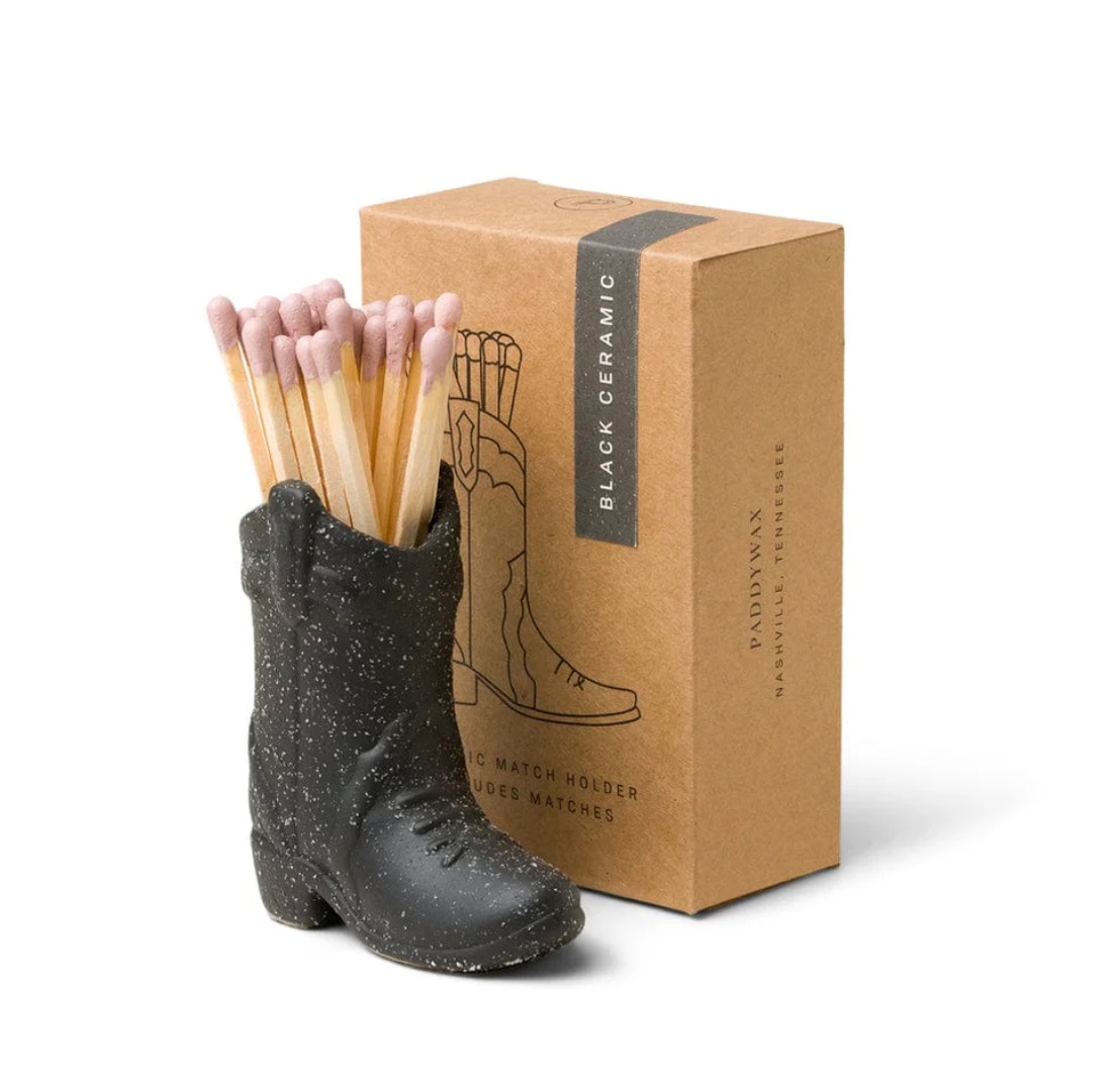 Cowboy Boot Match Holder - Black